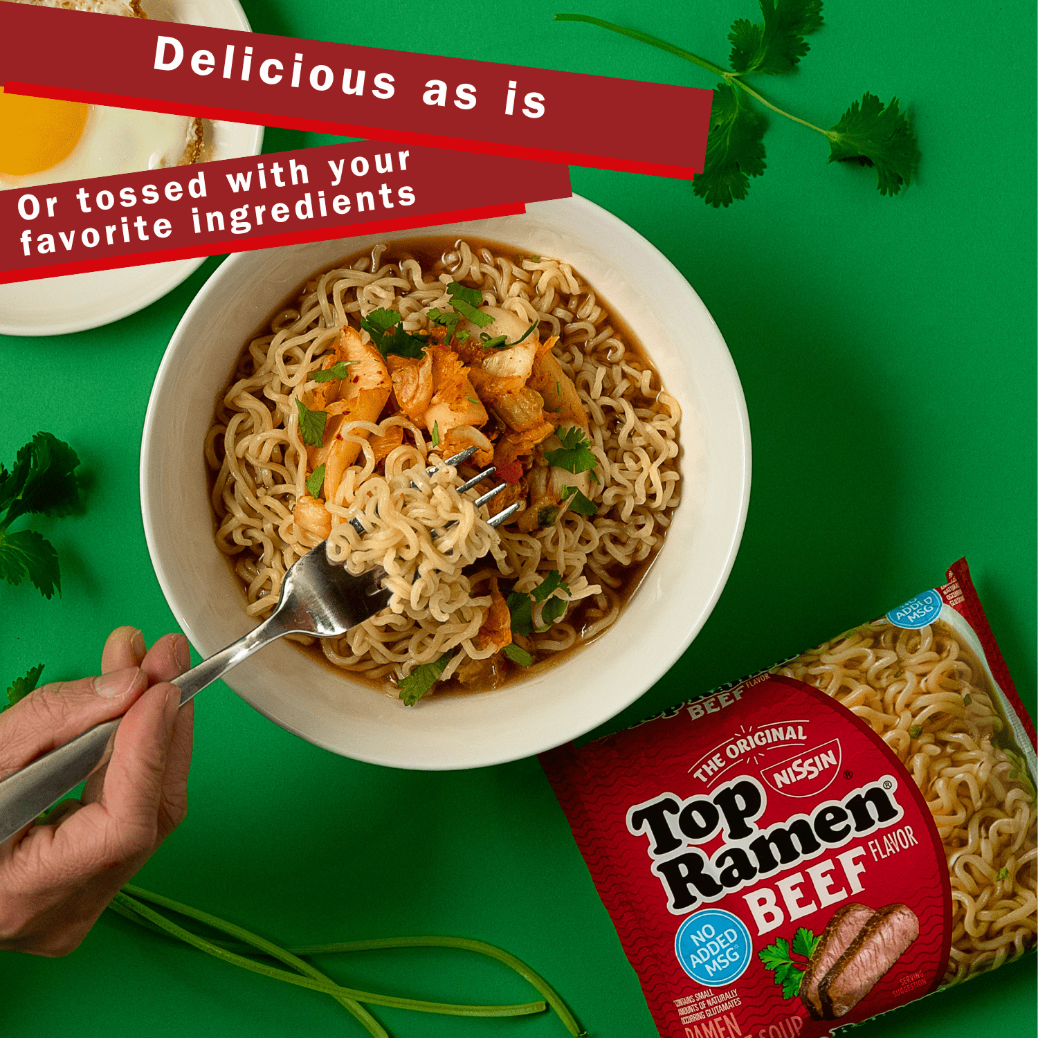 (24 pack) Nissin Foods Top Ramen Instant Ramen Noodle Soup, Beef Flavor, 3 oz Bag, Shelf-Stable