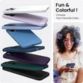 thumbnail image 4 of Compatible with iPhone 14 Pro Max Case 6.7, Slim Liquid Silicone 3 Layers Full Covered Soft Gel Rubber Phone Case Protective Cover with Microfiber Lining 6.7 inch-Storm Blue, 4 of 12