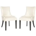 thumbnail image 3 of Gretchen Side Chairs-Color:Flat Cream,Finish:Espresso,Quantity:Set of 2, 3 of 5