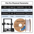 thumbnail image 4 of Filamento para impresora 3D 3DHojor PLA Pro, 1,75 mm, blanco, 1 kg, 4 of 7