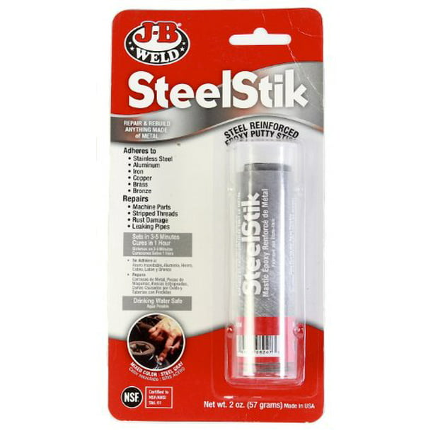 J B Weld Steelstik Steel Reinforced Epoxy Putty Stick 2 Oz 3 Pack Walmart Com Walmart Com