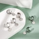 thumbnail image 5 of 10 anillos de acero inoxidable con dijes para mujer, redondos, ajustables, con dijes redondos, abiertos., 5 of 6