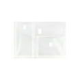 thumbnail image 2 of JAM Paper Plastic Multi, Pocket Envelope, Clear, 1/Pack, Hook & Loop, 9.8x13, 2 of 5
