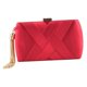thumbnail image 1 of Sonducket Bolso de embrague de fiesta de noche de seda con colgante de borla elegante para mujer Bolsas de mensajero y de hombro Rojo, 1 of 1