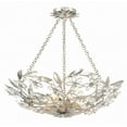 thumbnail image 5 of Crystorama Marselle 6 Light Antique Silver Semi Flush Mount - 24"W x 6"H x 24"D, 5 of 10