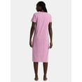 thumbnail image 2 of Time and Tru Women's Cotton Midi T-Shirt Dress, Sizes XS-XXXL, 2 of 4