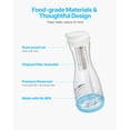 thumbnail image 6 of VEVOR Water Filter Pitcher, 6 Cup Glass Water Filter Dispenser, Fast & Compact Fridge-friendly Water Filtration System, No BPA, Lasts 3 Months or 211 Gallons, Reduces Chlorine, Rust,Odors,PFOA/PFOS, 6 of 9