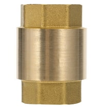OFFIGAM Brass One Way Check Valve Pipe Fitting Golden 1 Piece for Plumbing and Water Systems