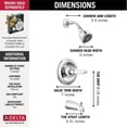 thumbnail image 3 of Delta Foundations Core Bath and Shower Trim with Monitor Technology, Available in Various Colors, 3 of 7