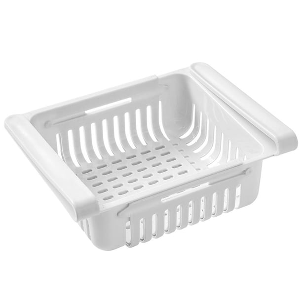 Injueey Estante de almacenamiento Estante para armario Estantes Cajón Organizador Refrigerador Estante Cesta Accesorios de cocina Almacenamiento y organización del hogar Blanco Injueey HA024968-01