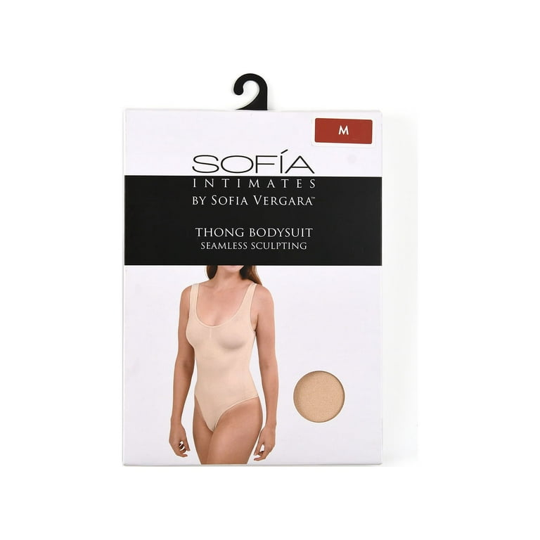 Sofia Intimates by Sofia Vergara Women's Shaping Thong Bodysuit