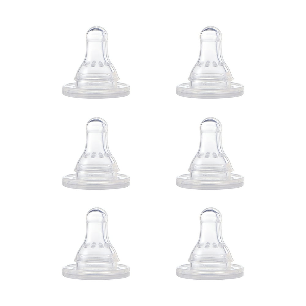 First Essentials by NUK™ Replacement Bottle Nipples, Silicone, Fast