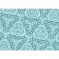 thumbnail image 1 of Ahgly Company Machine Washable Indoor Rectangle Transitional Deep-Sea Green Area Rugs, 3' x 5', 1 of 7