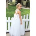 thumbnail image 4 of Ekidsbridal Girl Bridesmaid Flower Girl Dress - Crossed Straps A-Line Lace Tulle 204-A (Size: 4-12), 4 of 6