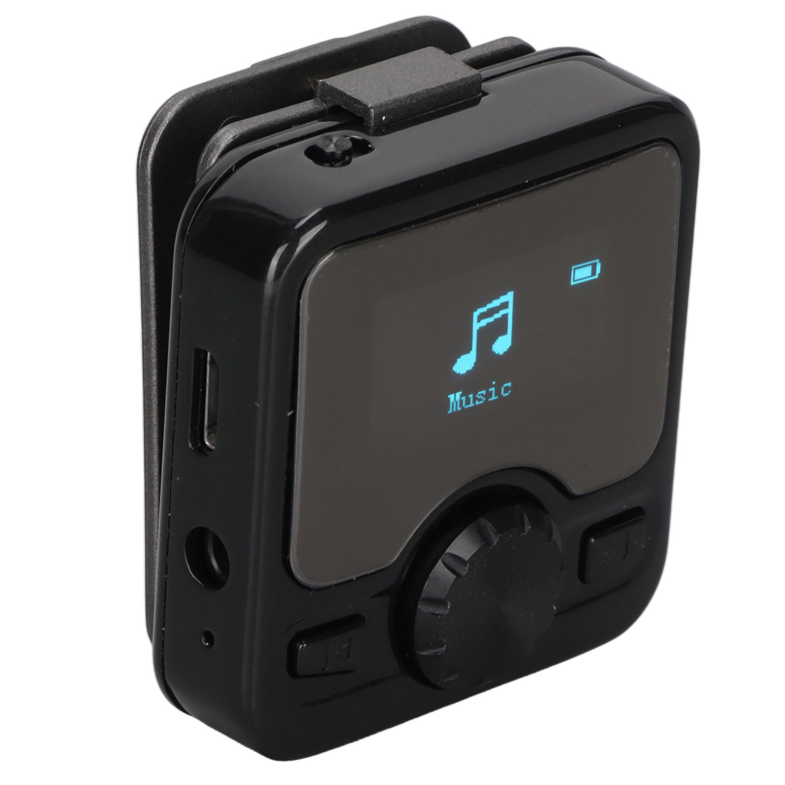 MP3 Player HD Noise Reduction USB Charging Voice Activated Recorder Music Player with FM Radio for Sports Running English and Chinese, BT, Black 16GB