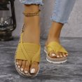 thumbnail image 5 of Mostsola Slides for Women Thong Sandals Lightweight Braided Beach Shoes Slip on Slippers Flats, 5 of 8