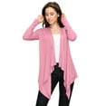 thumbnail image 5 of Made by Johnny Women's Off-Duty Open Front Cardigan M PINK, 5 of 6