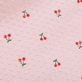 thumbnail image 4 of VNKIDY Womens Cherry Print Spaghetti Strap Sleeveless Swing Dress Sweetheart Neck Ruched Bust Vintage A Line Sundress For Daily Wear Pink S, 4 of 8