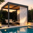thumbnail image 6 of WDOBM Window Curtains, Privacy Curtains, No Drill Portable Waterproof Mosquito Net Outdoor Folding Curtain, Sheer Curtains, Light Filtering Curtains for Patio Curtains, 6 of 9