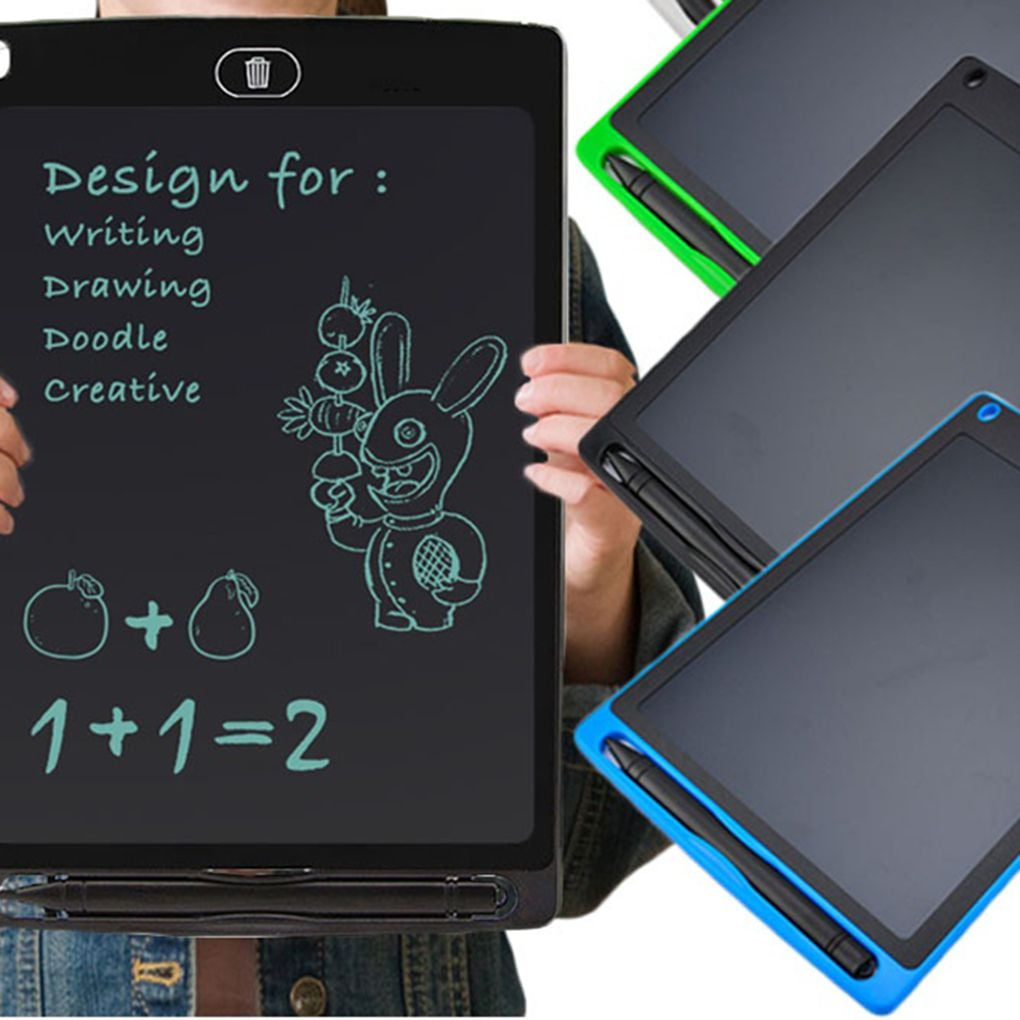 8.5/10/12In LCD Electronic Writing Tablet Digital Kids Drawing Handwriting Pad 