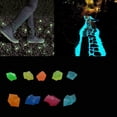 thumbnail image 4 of 300 piezas de piedras brillantes para jardín que brillan en la oscuridad, pasarela, decoración al aire libre, pecera, 4 of 4