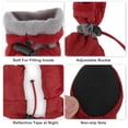 thumbnail image 3 of Unique Bargains Pack of 4 Waterproof Dog Shoes with Adjustable Straps Red L, 3 of 6