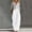 White, variant on Women's Solid Color Button Strap Overalls Wide Leg Jumpsuit White XXL