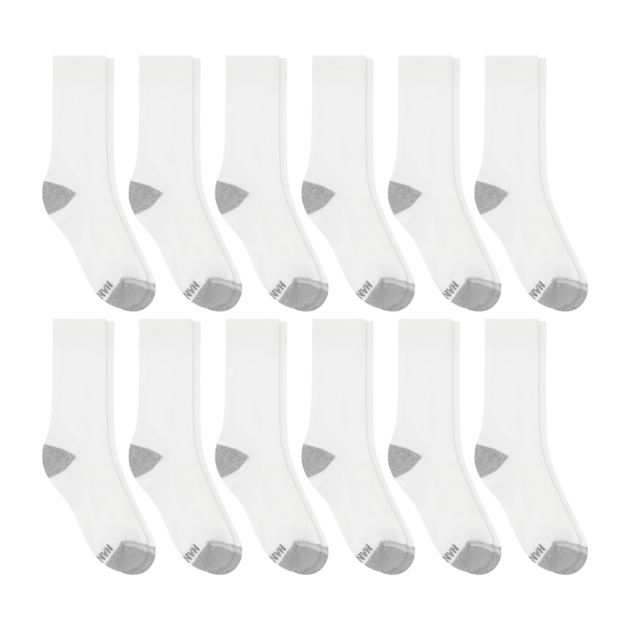 Hanes Men's X-Temp Active Cool Crew Socks, 12-Pack photo 4