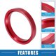 thumbnail image 3 of Car Hub Centric Rings OD 67.1mm to ID 57.1mm Hub Centric Rings Wheel Bore Center Spacer Aluminum Alloy Red (Set of 4), 3 of 7