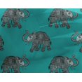 thumbnail image 4 of oneOone Georgette Viscose Fabric Elephant Block Fabric Prints By Yard 42 Inch Wide, 4 of 4