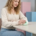 thumbnail image 4 of Mochi Squeeze, Squeeze Ball, Desk Squeeze, 3inSoft Sphere, Handmade, Relaxation, Work Desk, Orange Core, 1 Pc, 4 of 5