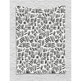 thumbnail image 1 of Ivory and Black Tapestry, Random Stripes Pattern Hand Drawn Abstract Arrangement Simplistic Design, Wall Hanging for Bedroom Living Room Dorm Decor, 40W X 60L Inches, Ivory Black, by Ambesonne, 1 of 2