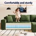 thumbnail image 6 of Dekaisok 105" Boneless Modular Sectional Sofa, Oversized L-Shaped Cloud Couch, No Assembly Required, Deep Seat Corduroy Living Room Sofa, Green (Right Facing Chaise), 6 of 9