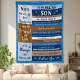 thumbnail image 4 of Encouragement Flannel Blanket For Son Love And Bright Future Soft Warm Comfortable Fleece Blanket Suitable For Sofa Bed Travel Camping Shipped From The USA, 4 of 9