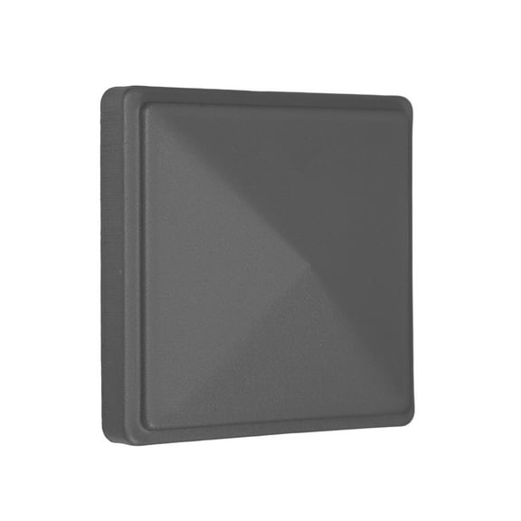 FRCOLOR Decorative Fence Post Cover Waterproof Rainproof Metal Fence Post Cap for Square Pipe Decorative Fence Post Caps for Outdoor Use for Fencing and Decking Black