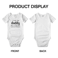 thumbnail image 3 of Happy 1st Fathers Day Gift Baby Bodysuit I Love You Daddy Cute Baby One-pieces Boy Girl Unisex, 3 of 5