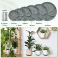 thumbnail image 5 of Uxcell 4-Pack Plant Saucer, 7.09 Inch/18 cm Plastic Plant Trays Thicker for Pots/Indoor/Outdoor [Gray], 5 of 7