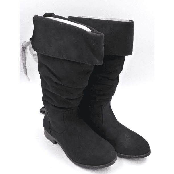 flat black boots size 3
