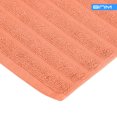 thumbnail image 2 of Lined 100% Combed Cotton Bath Mats Set for Bathroom 2 Piece, Coral, 2 of 5