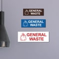 thumbnail image 2 of Basic General Waste Sign (Blue) - Medium, 2 of 5
