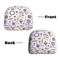 thumbnail image 6 of Kdxio Lavender Flowers Pattern Print 2 Piece Car Head Rest Covers Set Auto Front/Rear Seats Headrest Cover Universal Fit Most Cars,Sedan, SUV, 6 of 9