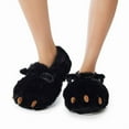 thumbnail image 2 of LEMZONE Cute Animal Slippers for Women Warm Furry Bear Paw Funny House Shoes with Non-skid Bottoms, 2 of 5