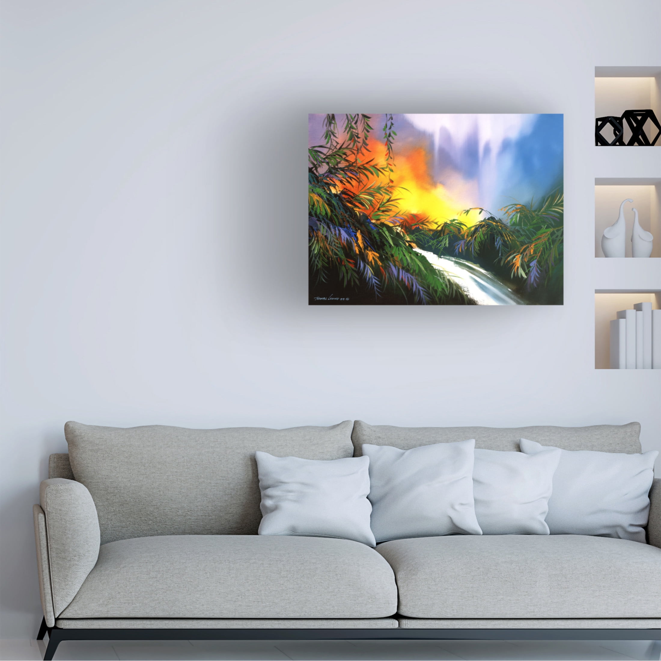 Canvas Wall Art - Thomas Leung 'Meadow Brook' Wall Art for Living Room, Bedroom, or Office Décor by Trademark Fine Art - 24 x 18 Inches