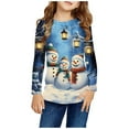 thumbnail image 4 of Boys and Girls Christmas Shirts Christmas Shirt for Girls Boy Christmas Tops Girls Long Sleeve Prints Shirts Christmas Crewnecks Tops Dressy Casual Blouses Clothes, 4 of 6
