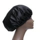thumbnail image 5 of Sombrero doble de seda con capucha para dormir de raso gorro de dormir Capucha para la noche Sombrero de dormir (Negro), 5 of 5