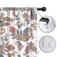 thumbnail image 4 of Blackout Kids Curtains,White Pioneer Flower and Paisley Pattern Childrens Insulated Curtains Set Of 2,Bedroom Essentials,Toddler Room Decor 52x84in(132x213cm), 4 of 5