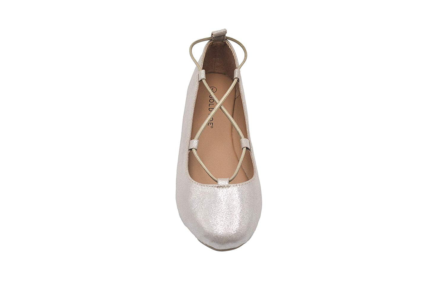 Blank Delvis Premier Gold Toe Ladies Ballet Flats 6 M US Shimmer Micro Shoes with Ghillie  Elastic Light Taupe - Walmart.com