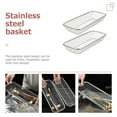 thumbnail image 3 of IFANLANDOR Silverware Dishwasher Basket for Kitchen Use Drainage Design 2pcs Stainless Steel, 3 of 8