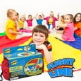 thumbnail image 5 of Flight Line: Giant 12' Parachute - Group Cooperative Games & Sports Play, In-Outdoor Activity, Durable Fabric, Easy-Grip Handles, Storage Bag, Kids 3+, 5 of 8