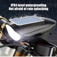 thumbnail image 3 of 2Pcs Bike Lights Front and Rear Sets, USB Rechargeable Bicycle Lights with a Horn, Waterproof Bike Lights Night Riding/Cycling _ #06 _ Black-2pc, 3 of 6